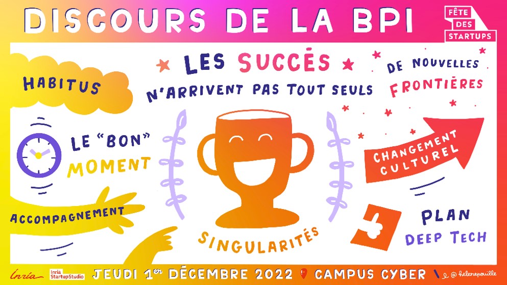 L’événement se conclut par la présence plus institutionnelle et néanmoins remarquée du PDG de BPIFrance, Nicolas Dufourcq