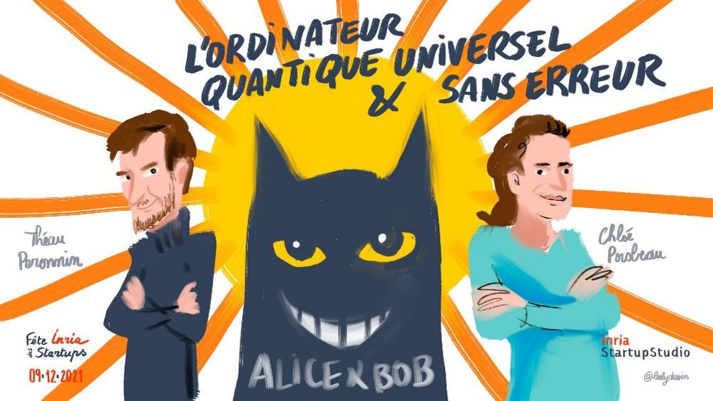 En 2021, Théau Peronnin fondateur et CEO et Chloé Poisbeau COO de Alice & Bob, startup émergente du quantique, financée par les fonds Elaia et BPIFrance.